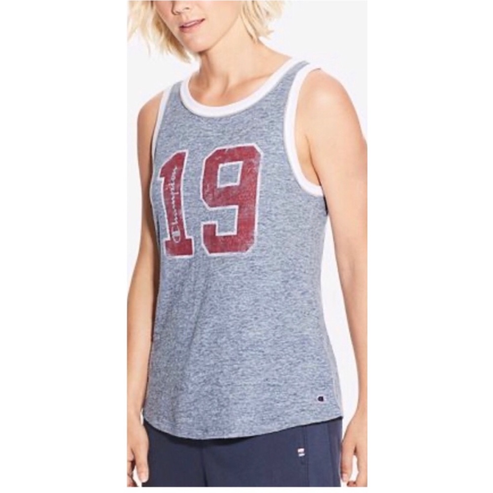 Champion Heritage Ringer Tank Top- Grey- gently used